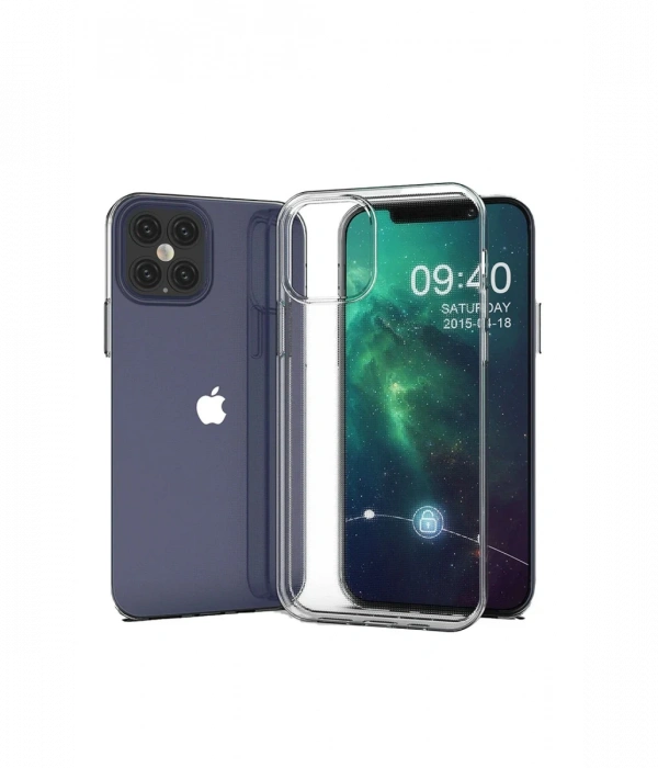 Newface iPhone 12 Mini Kılıf Lüx Şeffaf Silikon