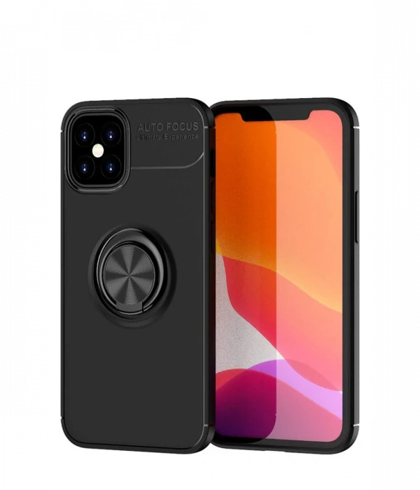 Newface iPhone 12 Mini Kılıf Range Yüzüklü Silikon