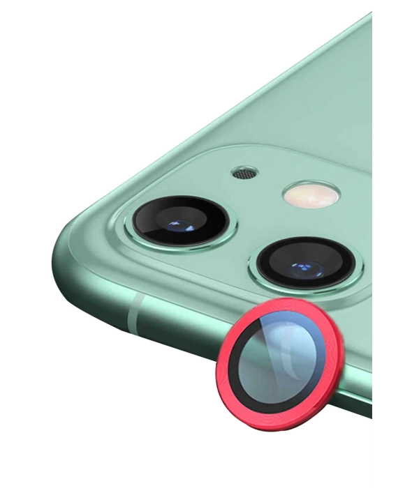 Newface iPhone 12 Mini Raze Metal Kamera Lens - Kırmızı