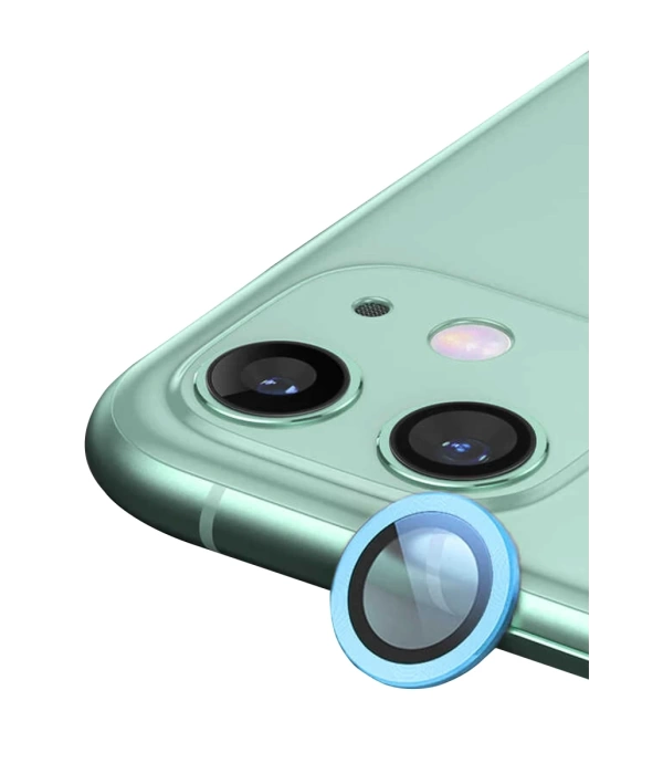 Newface iPhone 12 Mini Raze Metal Kamera Lens - Mavi