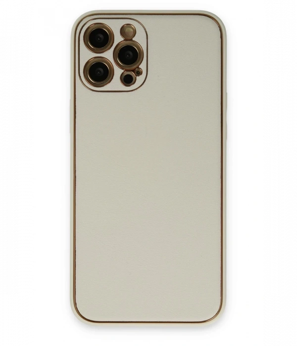 Newface iPhone 12 Pro Kılıf Coco Deri Silikon Kapak