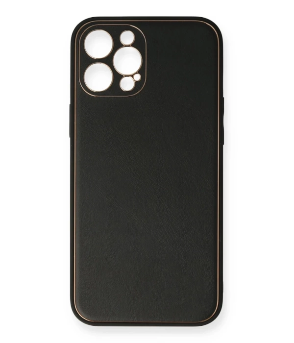 Newface iPhone 12 Pro Kılıf Coco Deri Silikon Kapak