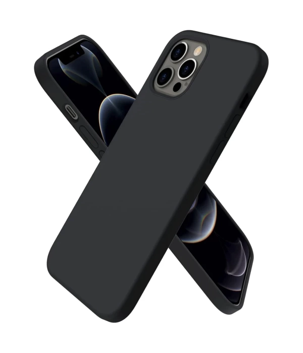 Newface iPhone 12 Pro Kılıf First Silikon - Siyah