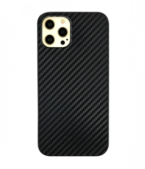 Newface iPhone 12 Pro Max Kılıf Karbon PP Silikon