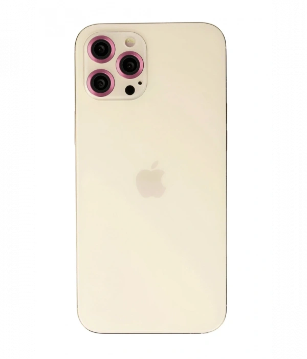 Newface iPhone 12 Pro Max Metal Kamera Lens - Pembe