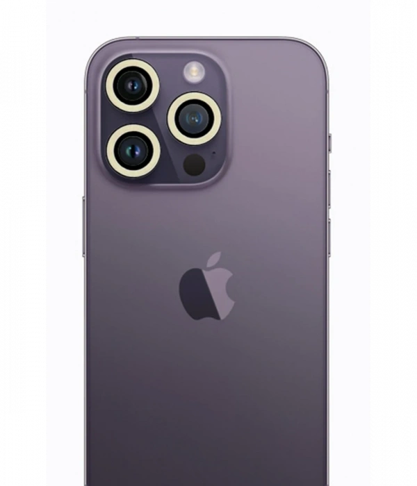 Newface iPhone 12 Pro Max Neon Fosforlu Kamera Lens - Beyaz