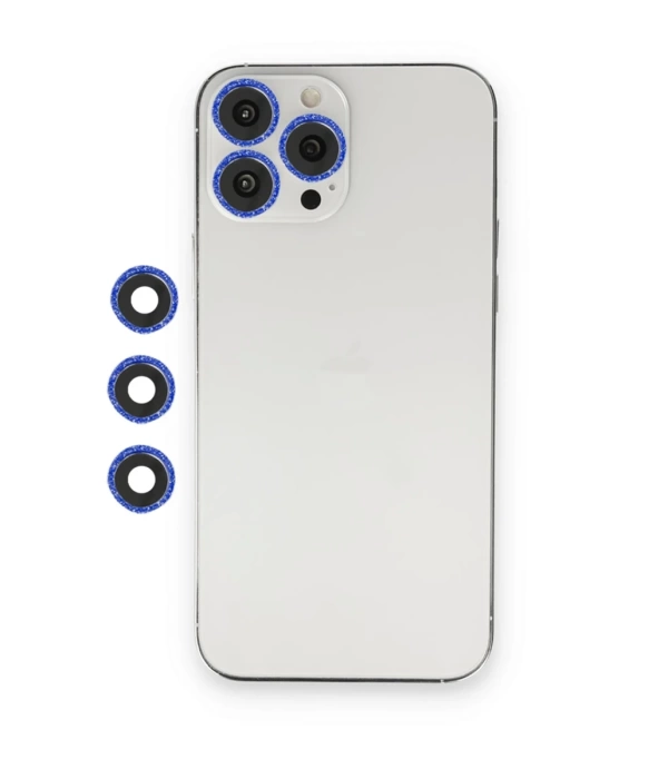 Newface iPhone 12 Pro Max Shine Kamera Lens - Lacivert