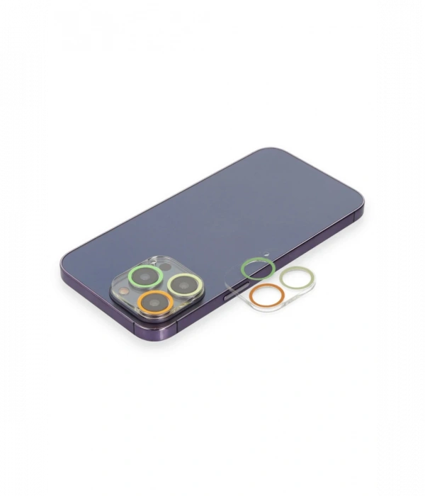 Newface iPhone 12 Pro Renkli Kamera Lens Koruma Cam
