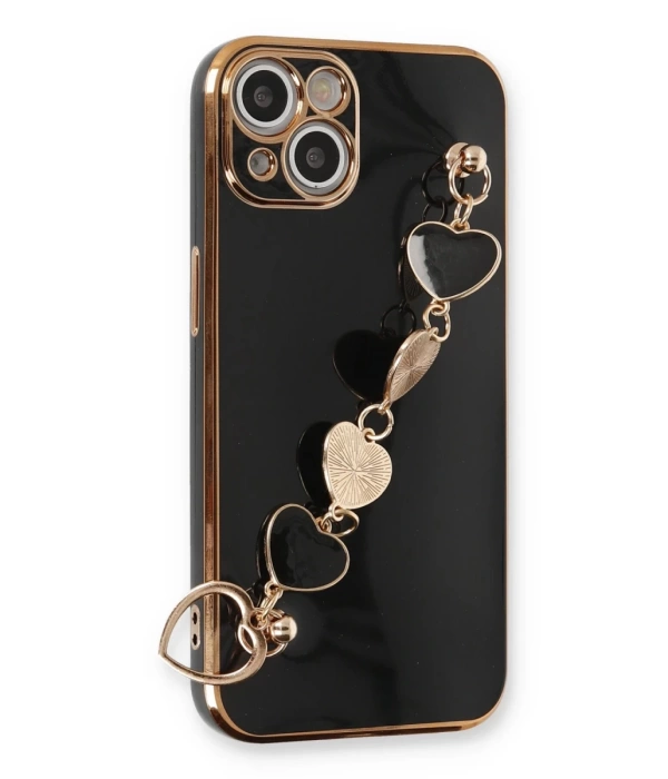 Newface iPhone 13 Kılıf Esila Silikon - Siyah