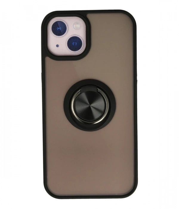 Newface iPhone 13 Kılıf Montreal Yüzüklü Silikon Kapak