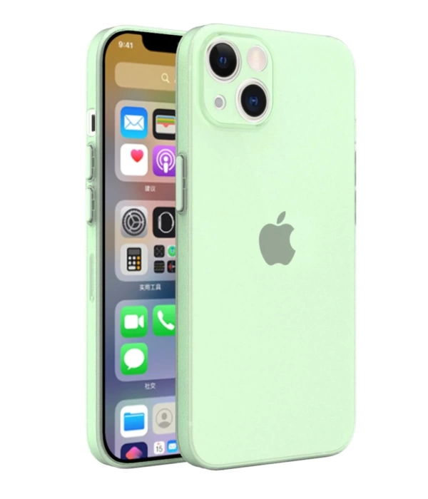 Newface iPhone 13 Kılıf Puma Silikon - Açık Yeşil