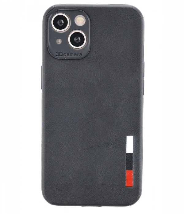 Newface iPhone 13 Mini Kılıf Loop Deri Silikon - Siyah