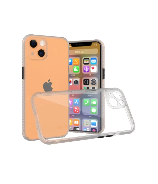 Newface iPhone 13 Mini Kılıf Miami Şeffaf Silikon - Şeffaf