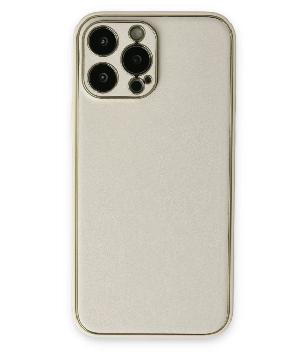 Newface iPhone 13 Pro Kılıf Coco Deri Silikon Kapak
