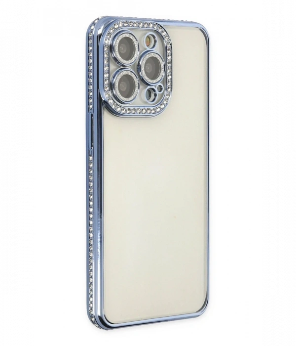 Newface iPhone 13 Pro Kılıf Joke Taşlı Silikon