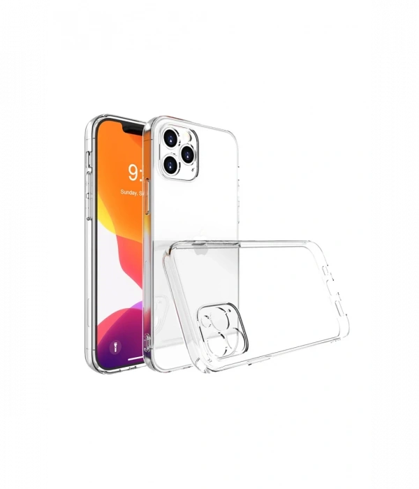 Newface iPhone 13 Pro Kılıf Lüx Şeffaf Silikon