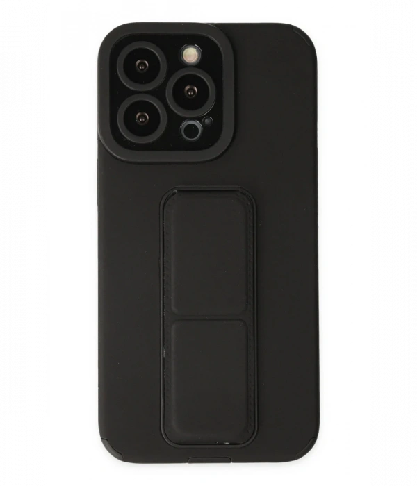 Newface iPhone 13 Pro Kılıf Mega Standlı Silikon