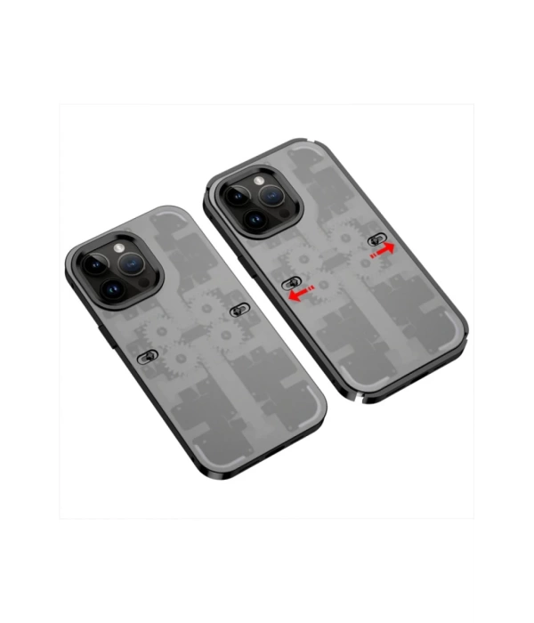 Newface iPhone 13 Pro Kılıf Mekanik Bumper Kapak