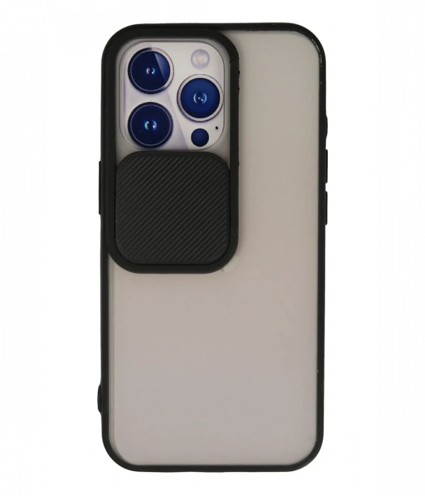 Newface iPhone 13 Pro Kılıf Palm Buzlu Kamera Sürgülü Silikon