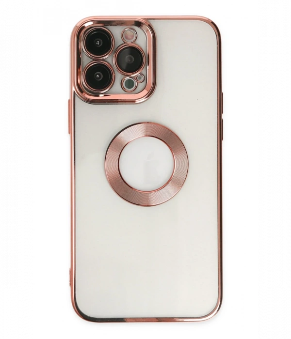 Newface iPhone 13 Pro Kılıf Slot Silikon - Rose Gold