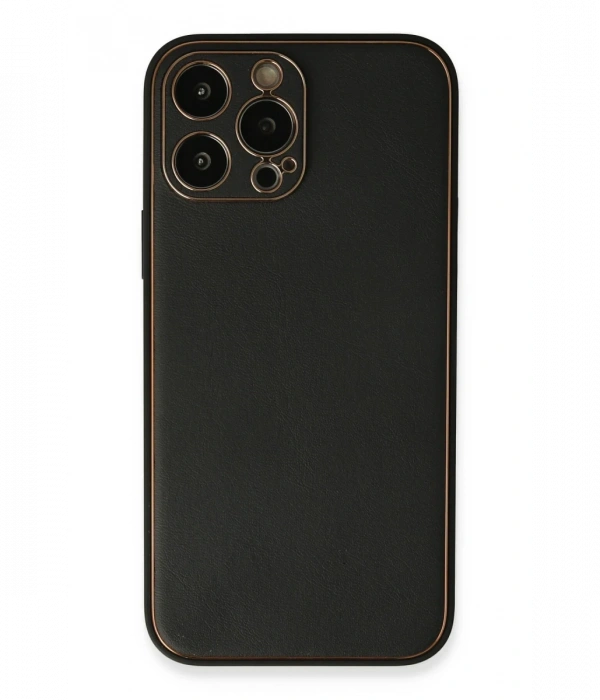 Newface iPhone 13 Pro Max Kılıf Coco Deri Silikon Kapak