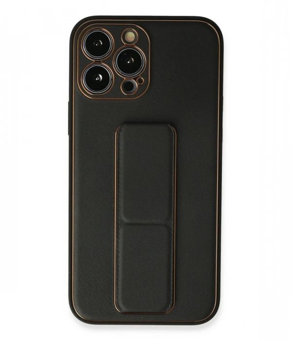 Newface iPhone 13 Pro Max Kılıf Coco Deri Standlı Kapak