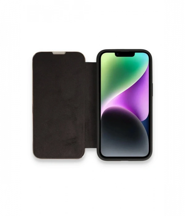 Newface iPhone 13 Pro Max Kılıf Dolpin Kapaklı
