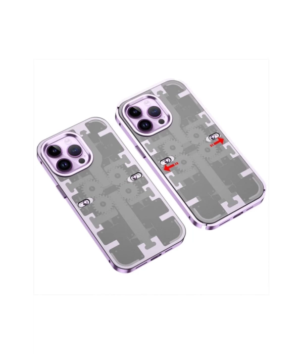 Newface iPhone 13 Pro Max Kılıf Mekanik Bumper Kapak