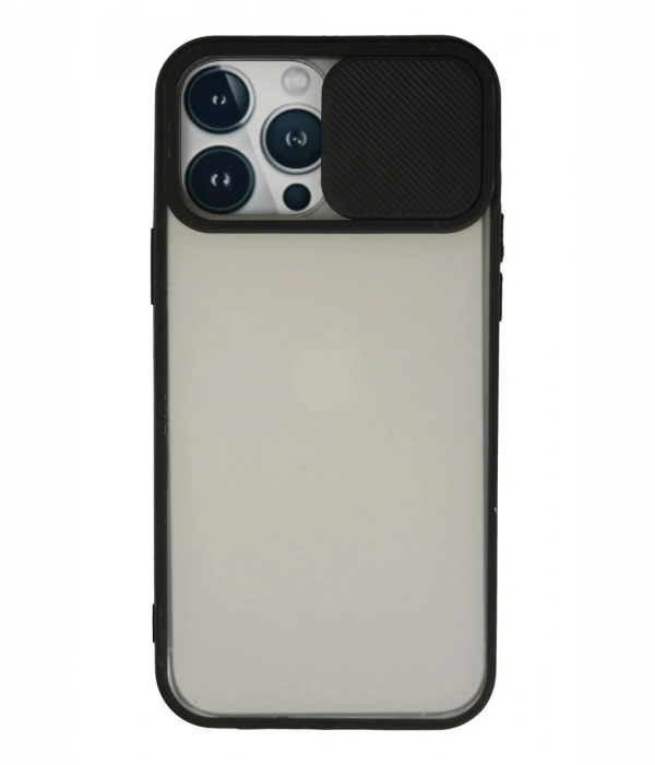 Newface iPhone 13 Pro Max Kılıf Palm Buzlu Kamera Sürgülü Silikon