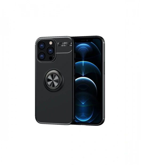 Newface iPhone 13 Pro Max Kılıf Range Yüzüklü Silikon