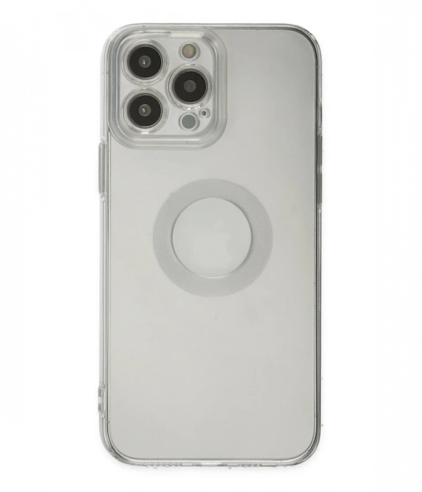 Newface iPhone 13 Pro Max Kılıf Santa Lens Silikon - Şeffaf