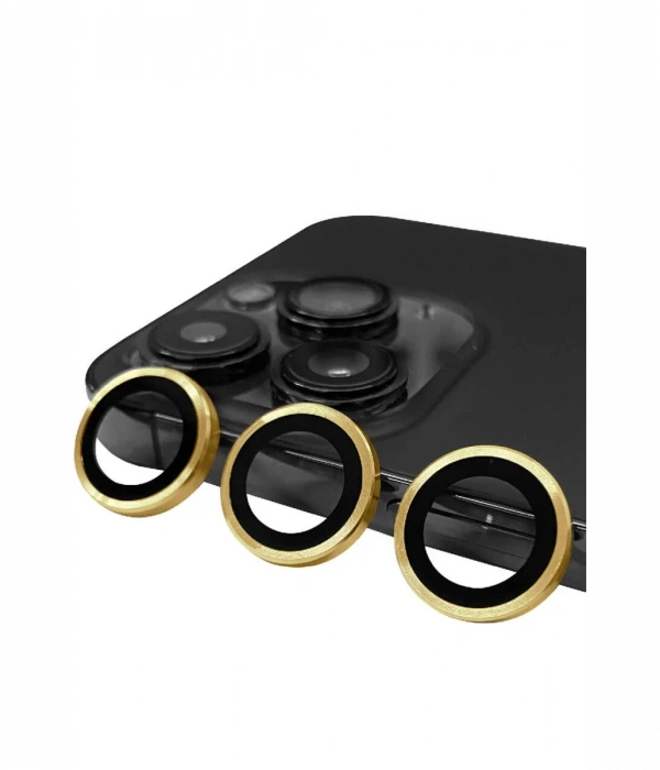Newface iPhone 13 Pro Max Raze Metal Kamera Lens - Gold