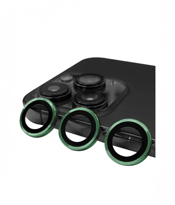 Newface iPhone 13 Pro Max Raze Metal Kamera Lens - Yeşil