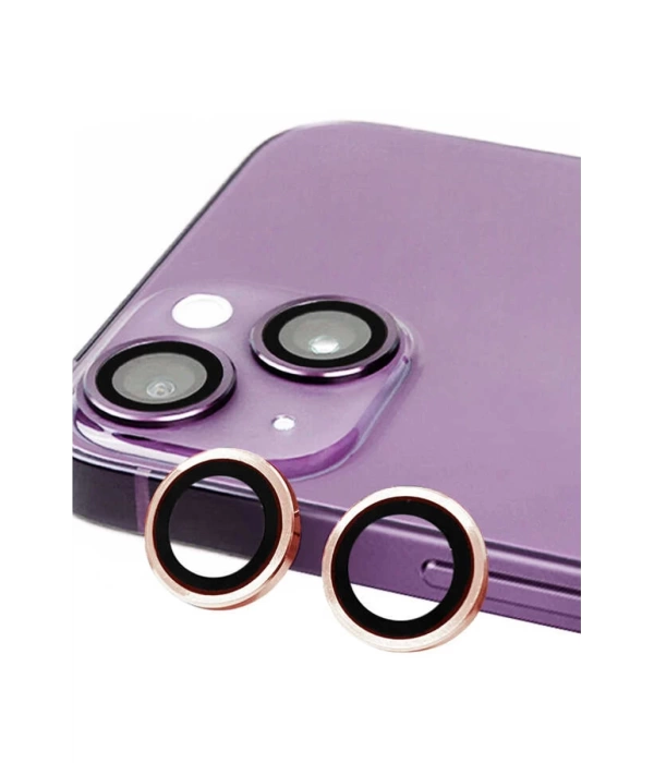 Newface iPhone 13 Raze Metal Kamera Lens - Pembe