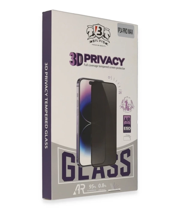 Newface iPhone 14 Bilvis 3D Hayalet Cam Ekran Koruyucu