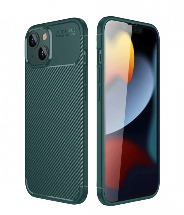 iPhone 14 Kılıf Auto Focus Karbon Kapak