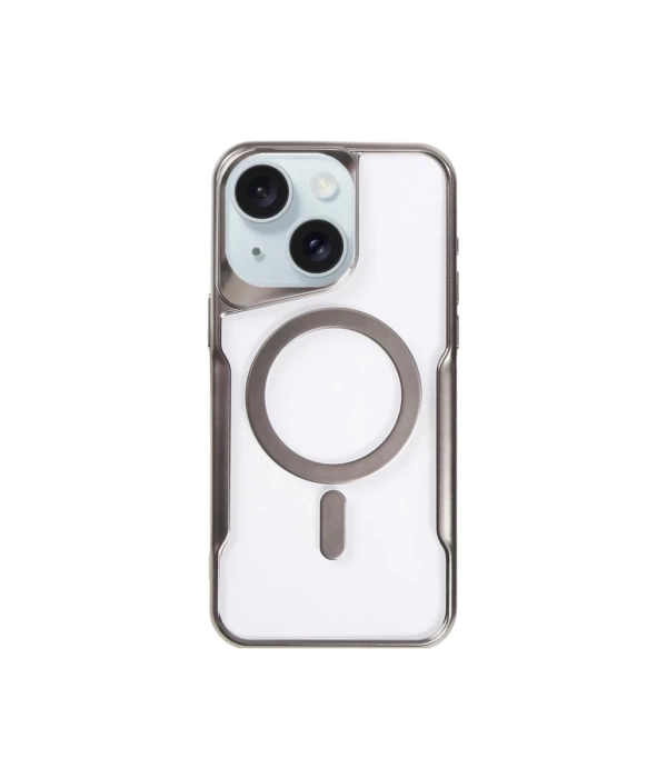 Newface iPhone 14 Kılıf Boyi Magsafe Silikon Kapak - Titan Gri