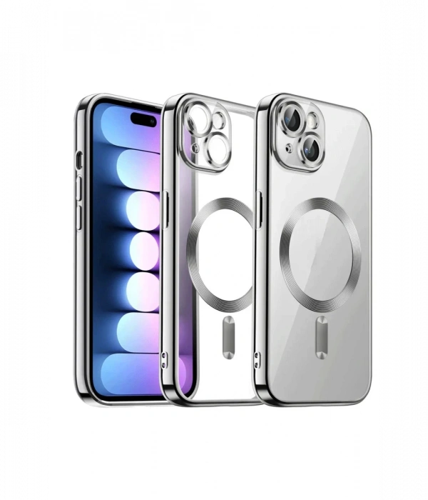 Newface iPhone 14 Kılıf Kross Magneticsafe Kapak - Titan Gri