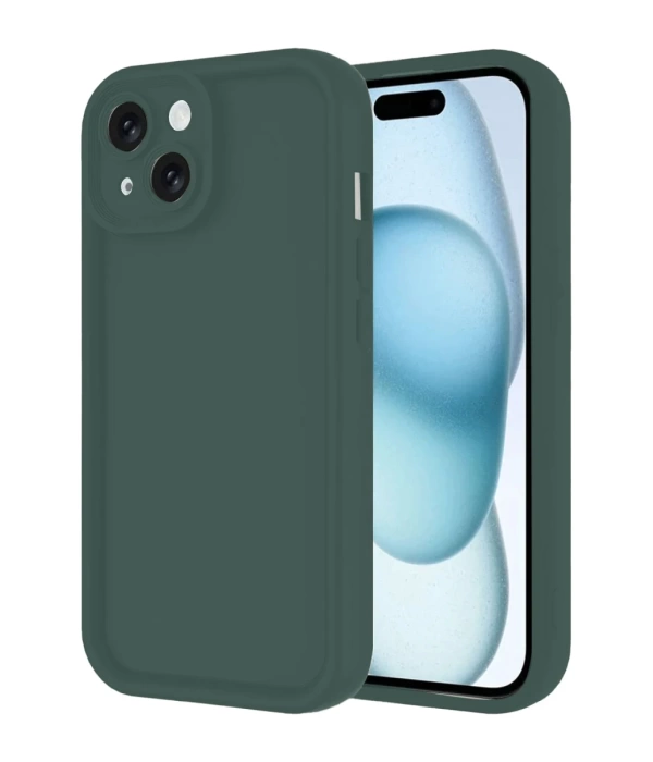 Newface iPhone 14 Kılıf Viera Silikon - Koyu Yeşil