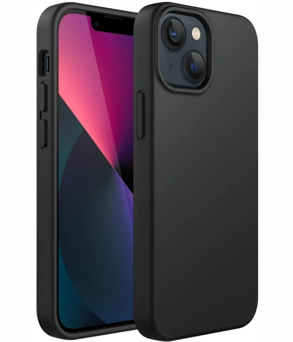 Newface iPhone 14 Plus Kılıf First Silikon - Siyah