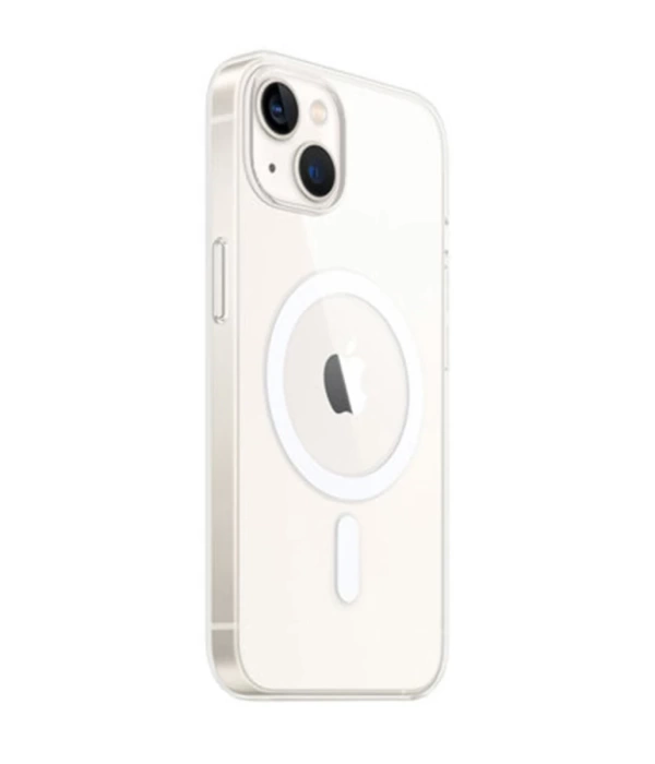 Newface iPhone 14 Plus Kılıf Magneticsafe Şeffaf Silikon - Şeffaf