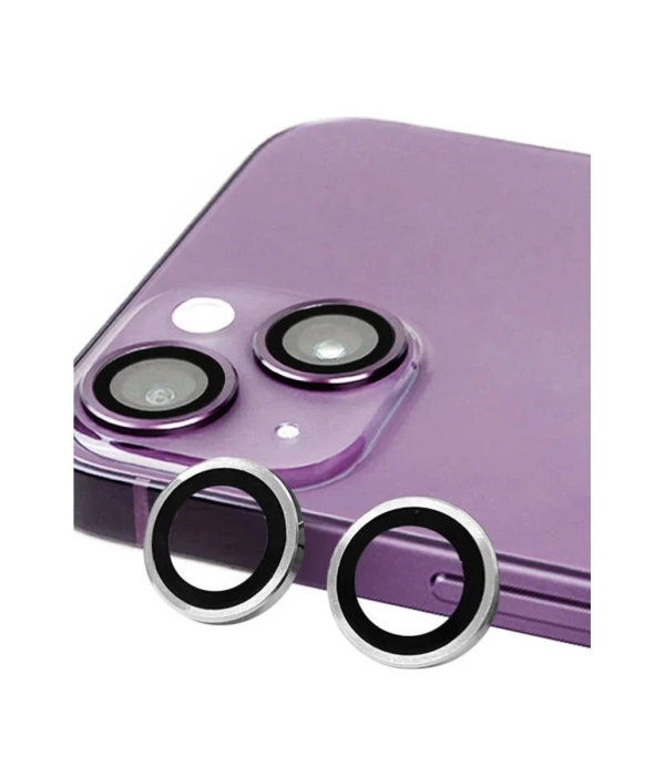 Newface iPhone 14 Plus Raze Metal Kamera Lens - Gümüş
