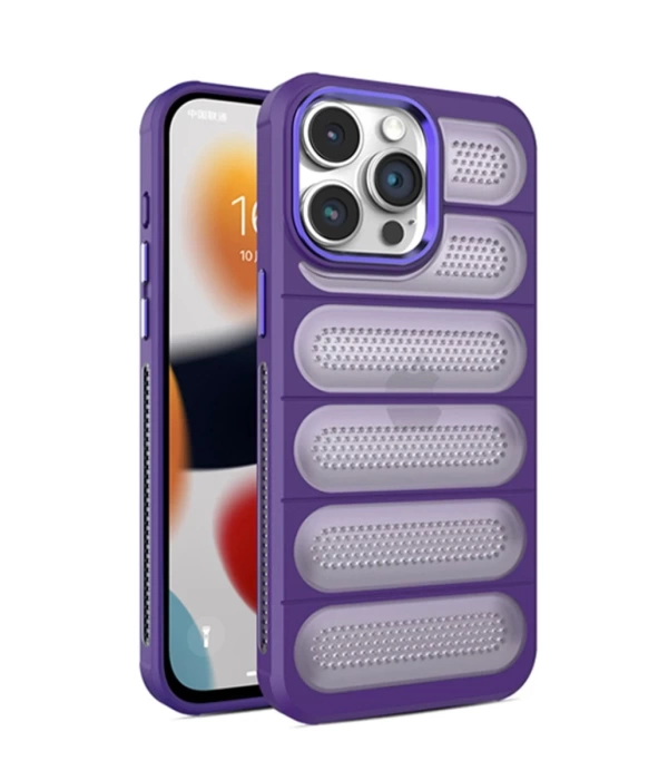 Newface iPhone 14 Pro Kılıf Airmax Silikon Kapak - Derin Mor