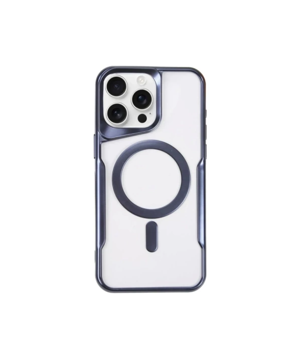 Newface iPhone 14 Pro Kılıf Boyi Magsafe Silikon Kapak - Lacivert