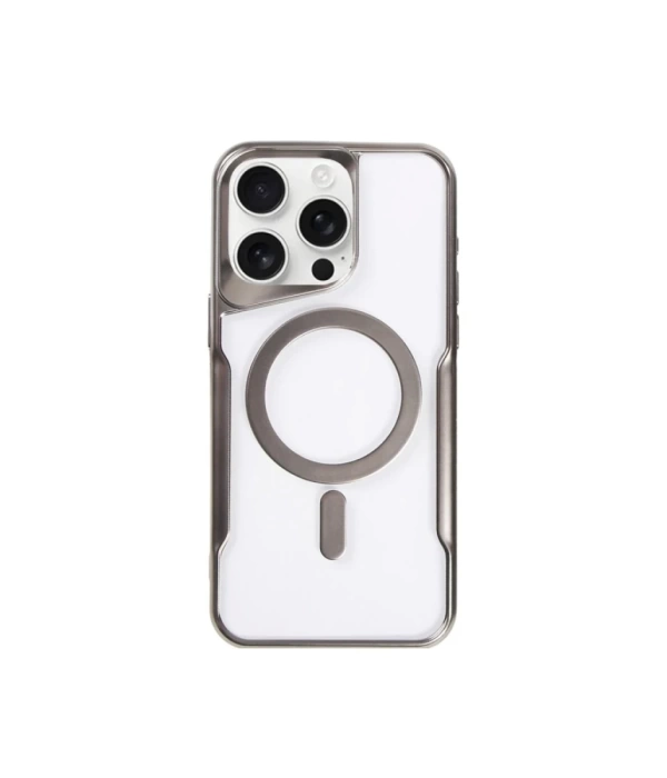 Newface iPhone 14 Pro Kılıf Boyi Magsafe Silikon Kapak - Titan Gri