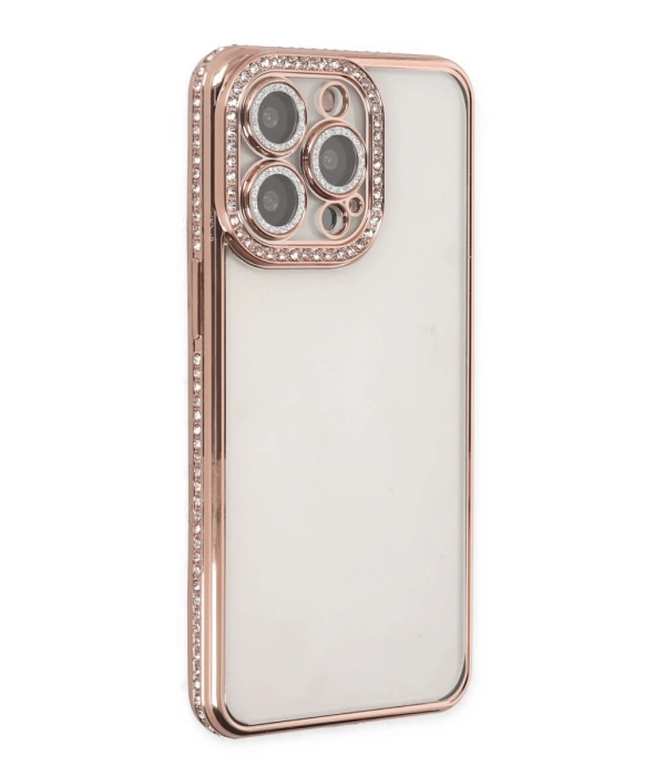 Newface iPhone 14 Pro Kılıf Joke Taşlı Silikon