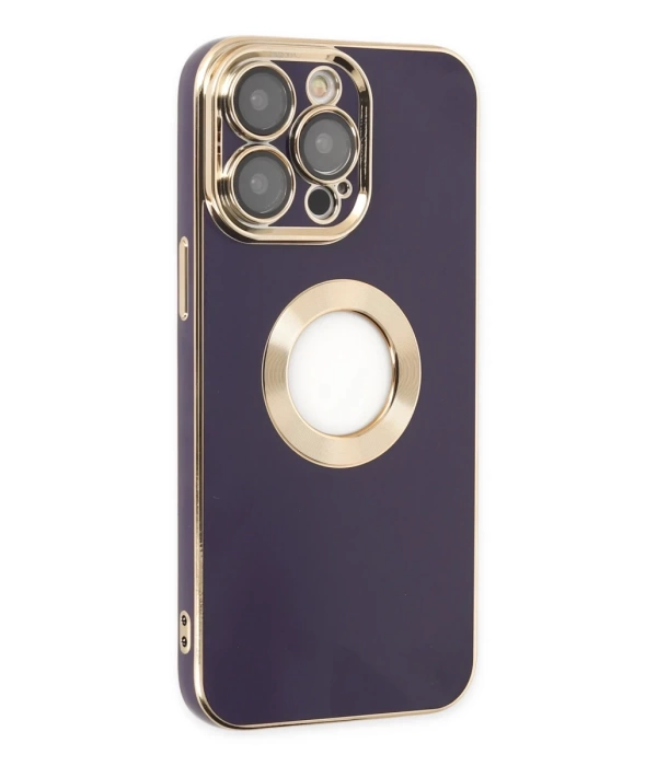 Newface iPhone 14 Pro Kılıf Store Silikon - Derin Mor