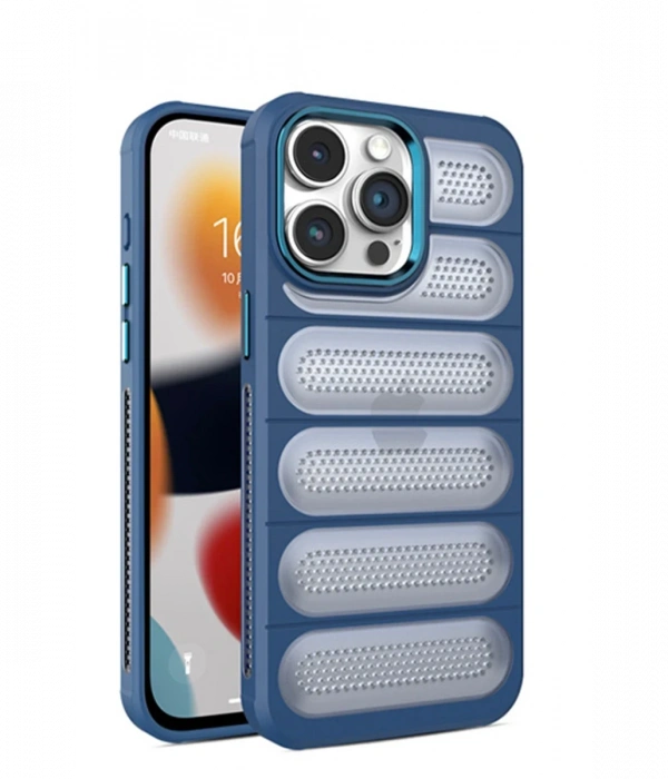 Newface iPhone 14 Pro Max Kılıf Airmax Silikon Kapak - Lacivert