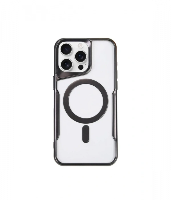 Newface iPhone 14 Pro Max Kılıf Boyi Magsafe Silikon Kapak - Siyah