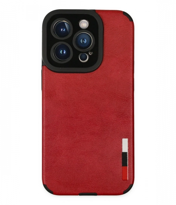 Newface iPhone 14 Pro Max Kılıf Loop Deri Silikon